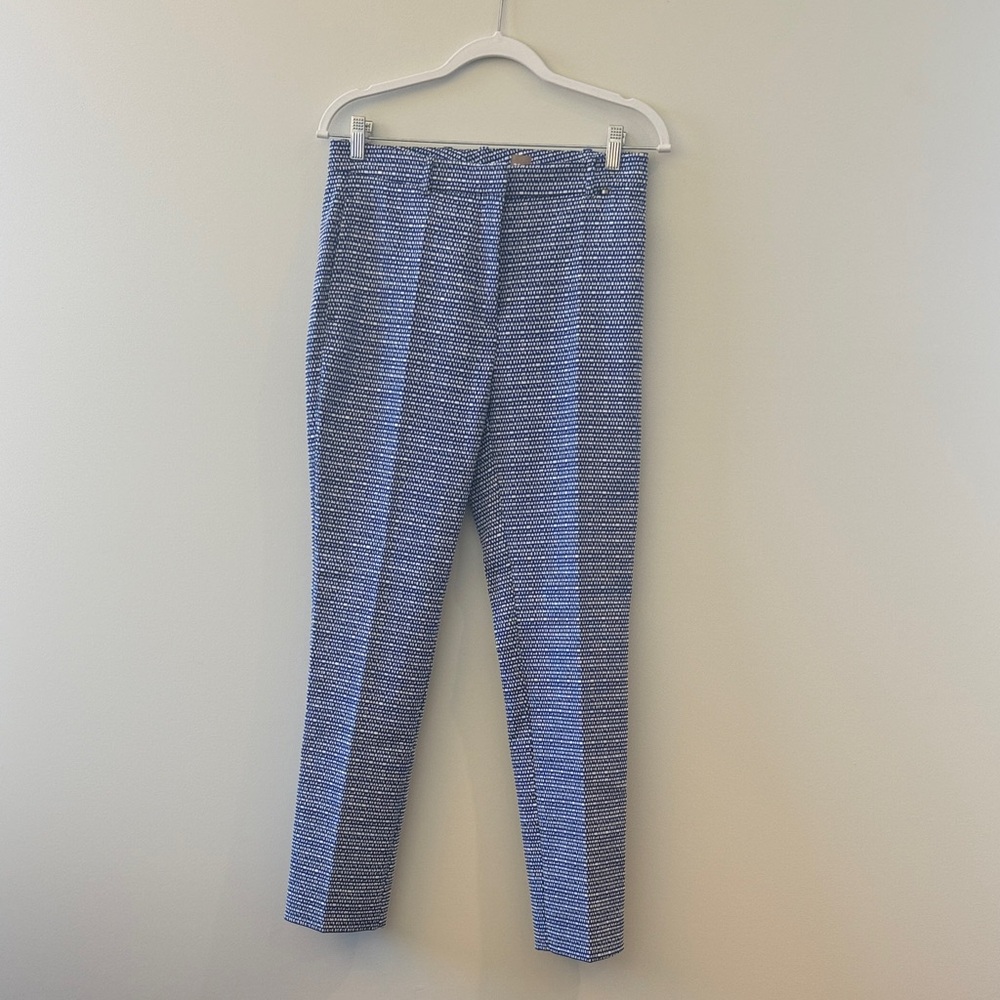 Boss Men's Navy Patterned Dress Pants